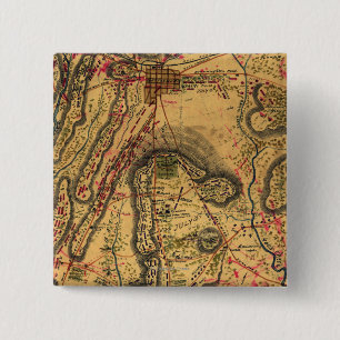 Badge Carré 5 Cm Bataille de Gettysburg