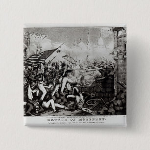 Badge Carré 5 Cm Bataille de Monterey