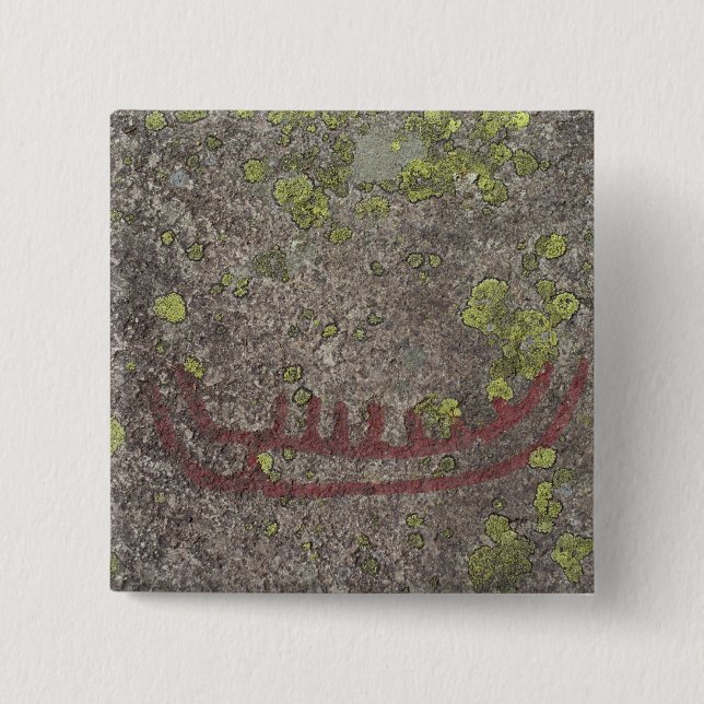 Badge Carré 5 Cm Bateau (Devant)
