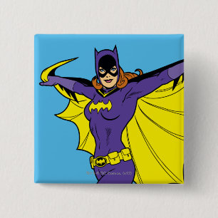Badge Carré 5 Cm Batgirl