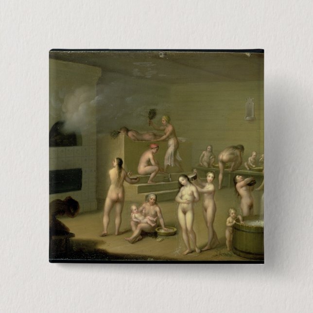 Badge Carré 5 Cm Bath russe, 1825 (Devant)