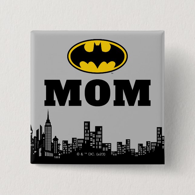 Badge Carré 5 Cm Batman - Gotham City | Birthday Mom (Devant)