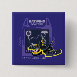 Badge Carré 5 Cm Batwheel™ Batwing - Plan De Batterie