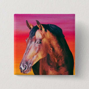 Badge Carré 5 Cm Bay Horse Dégradé  