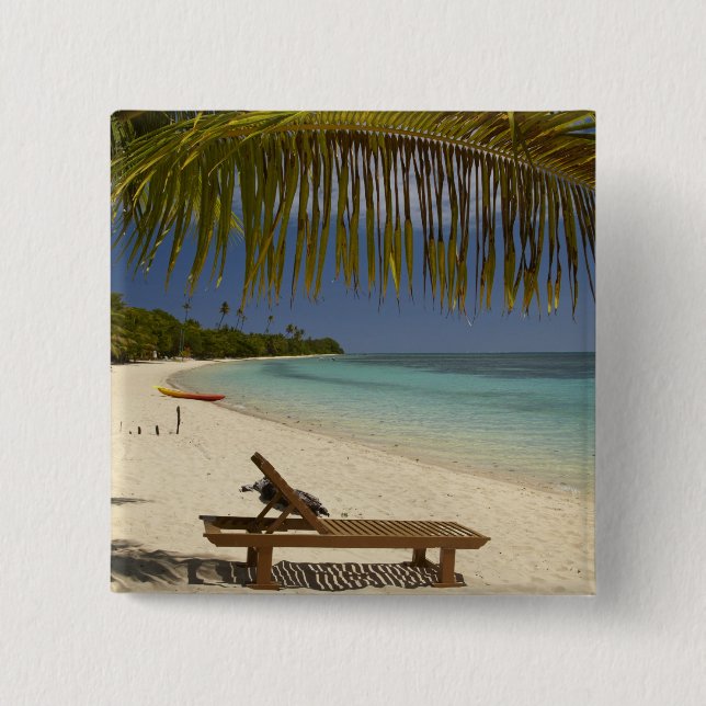 Badge Carré 5 Cm Beach (Devant)
