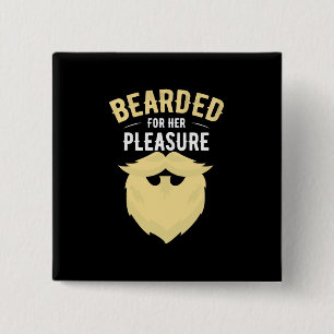 Badge Carré 5 Cm Beared Pour Son Plaisir
