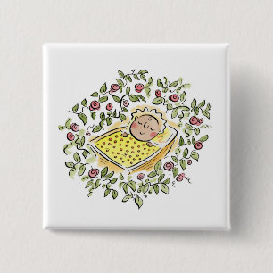 Badge Carré 5 Cm Bébé