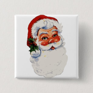 Badge Carré 5 Cm Bébé de Père Noël !