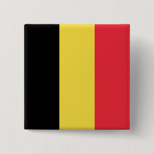 Badge Carré 5 Cm Belgium (Belgian) Flag