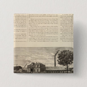 Badge Carré 5 Cm Benedict et Burnham