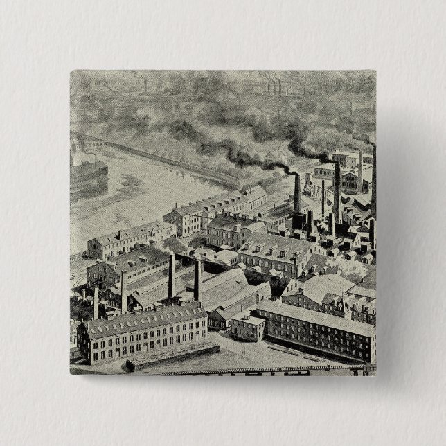 Badge Carré 5 Cm Benedict et Burnham Mfg Co. (Devant)