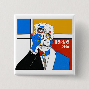 Badge Carré 5 Cm Bernie '16