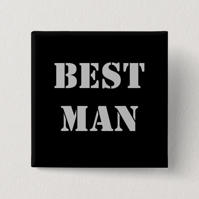 Badge Carré 5 Cm BestMan (Devant)