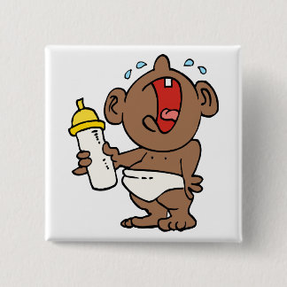 Badge Carré 5 Cm biberon de cri