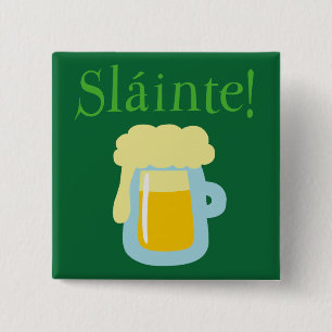 Badge Carré 5 Cm Bière de Sláinte