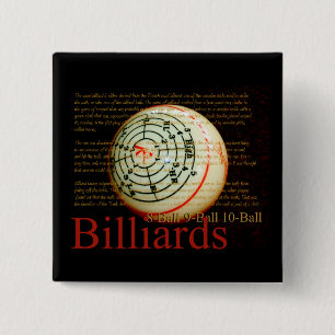 Badge Carré 5 Cm Billards