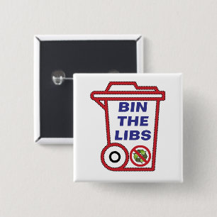 Badge Carré 5 Cm Bin the Liberal Party - Australie 2022