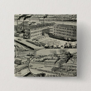 Badge Carré 5 Cm Birmingham Brass