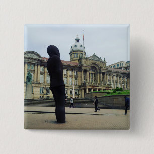 Badge Carré 5 Cm Birmingham Victoria Carré 3 Cm Round Badge