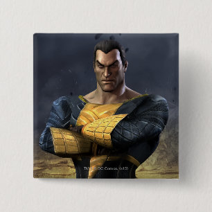 Badge Carré 5 Cm Black Adam