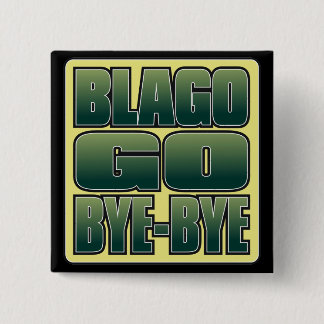 Badge Carré 5 Cm Blago vont bouton d'au revoir