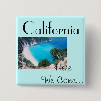 Badge Carré 5 Cm Bleu de Cali