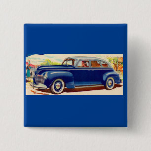 Badge Carré 5 Cm bleu Plymouth 1941