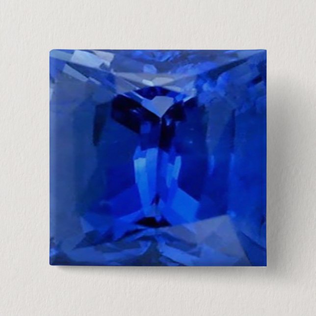Badge Carré 5 Cm Blue Sapphire 1 (Devant)