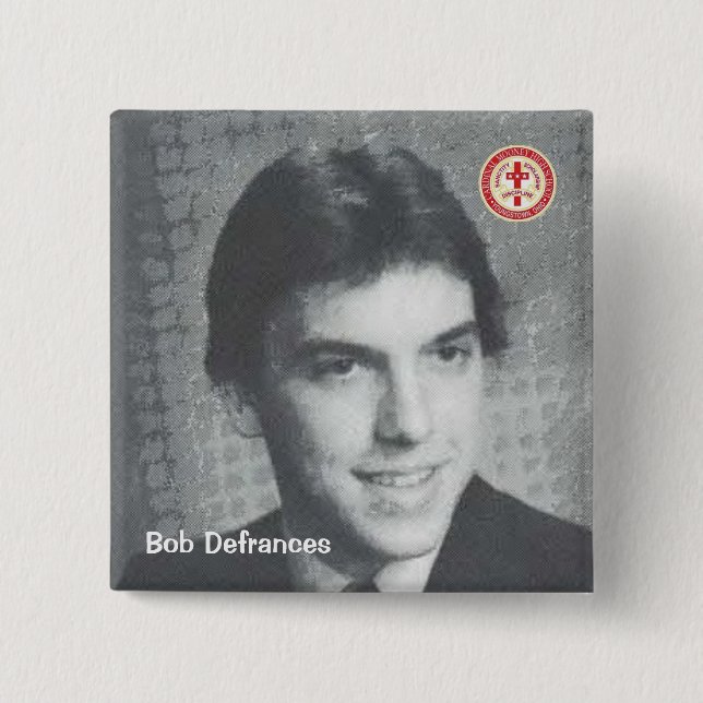 Badge Carré 5 Cm Bob Defrances (Devant)