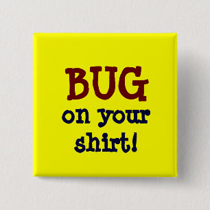 Badge Carré 5 Cm BOGUE sur votre chemise ~ Bouton
