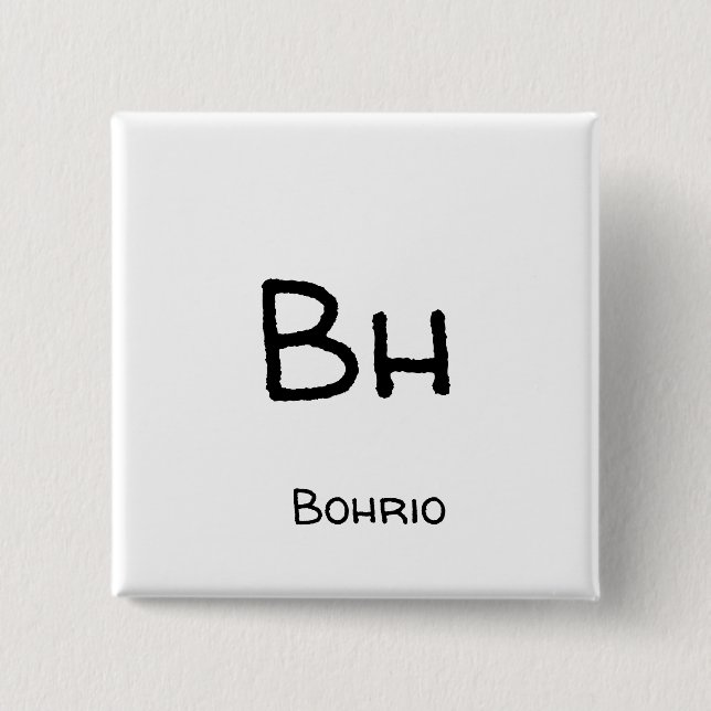 Badge Carré 5 Cm Bohrio - Bh (Devant)