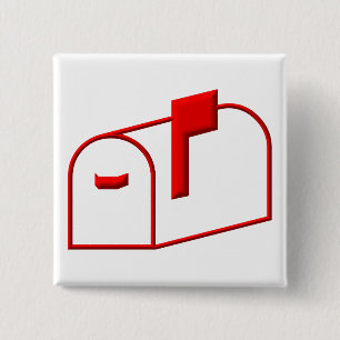 Badge Carré 5 Cm Boîte aux lettres