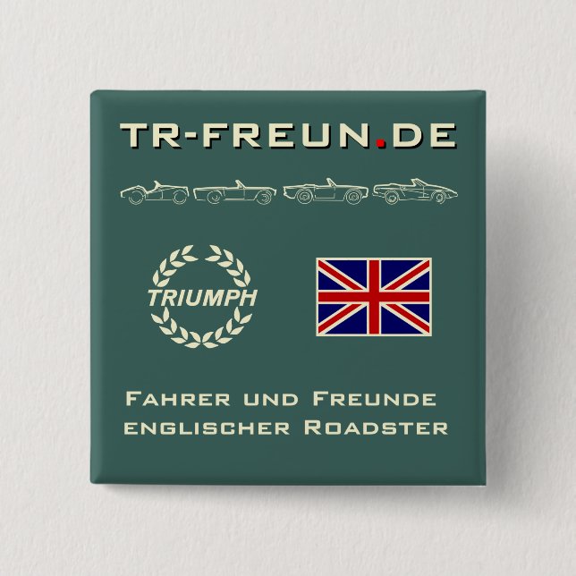 Badge Carré 5 Cm Bolton de Trump (Devant)