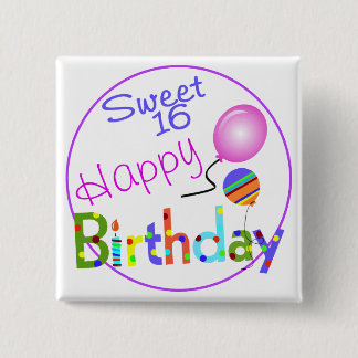 Badge Carré 5 Cm Bonbon 16