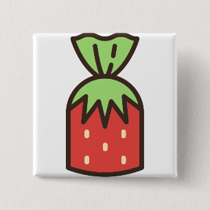 Badge Carré 5 Cm bonbon-4