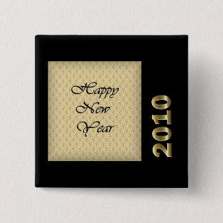 Badge Carré 5 Cm Bonne année 2010