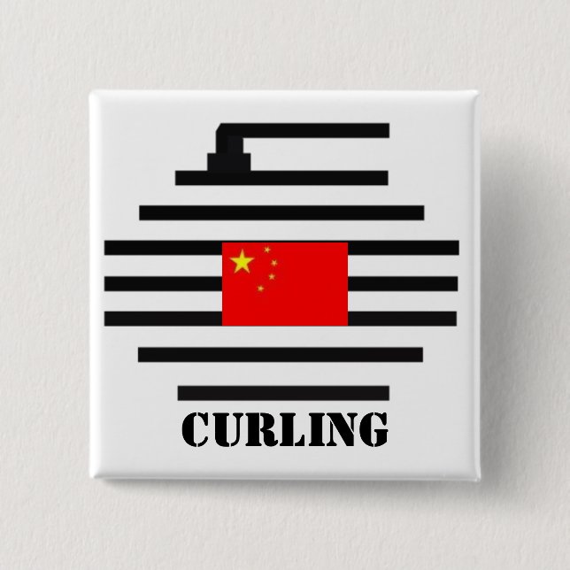 Badge Carré 5 Cm Bordage de la Chine (Devant)