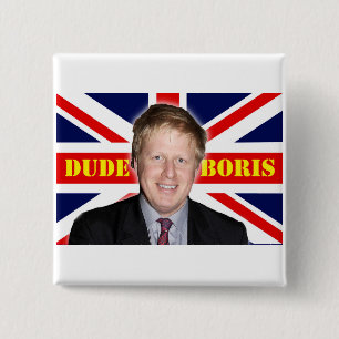 Badge Carré 5 Cm Boris Johnson DUDE