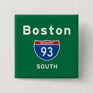 Badge Carré 5 Cm Boston 93