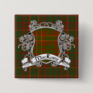 Badge Carré 5 Cm Bouclier de tartan de MacRory