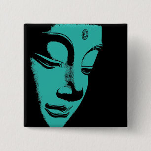 Badge Carré 5 Cm Bouddha