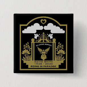 Badge Carré 5 Cm Bougie Pillar