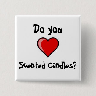 Badge Carré 5 Cm Bougies d'amour ?