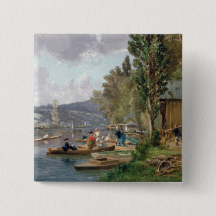 Badge Carré 5 Cm Bougival, 1873