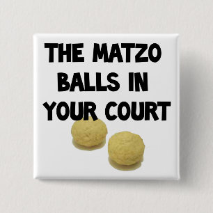 Badge Carré 5 Cm boules de matzoh