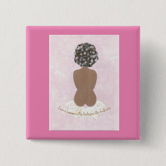 Badge Carré 5 Cm Bouton