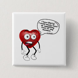 Badge Carré 5 Cm Bouton