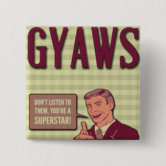 Badge Carré 5 Cm Bouton 2014 de GYAWS