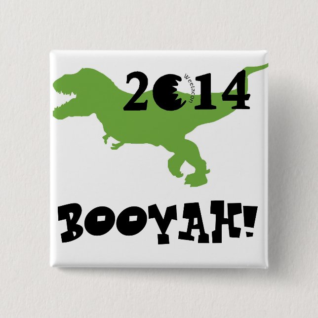 Badge Carré 5 Cm Bouton 2014 de Weetacon Booyah (Devant)