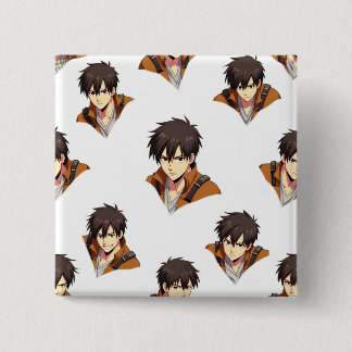 BADGE CARRÉ 5 CM BOUTON ANIME
